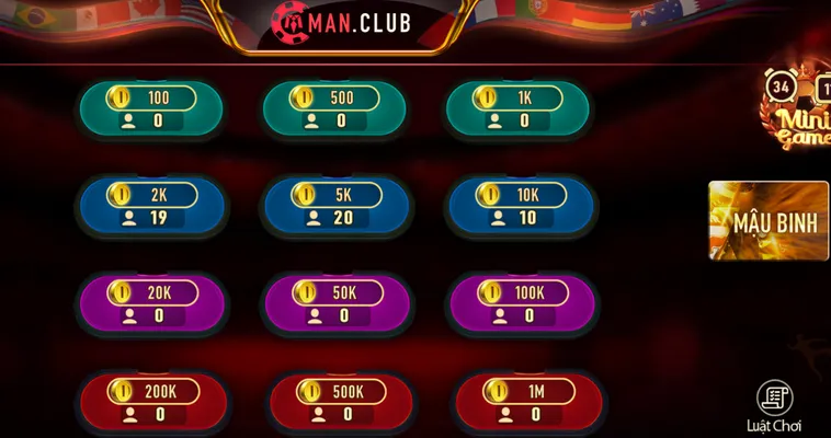 Trải Nghiệm Mậu Binh Tại ManClub Với Tỷ Lệ Thắng Cược Hấp Dẫn Nhất Thị Trường