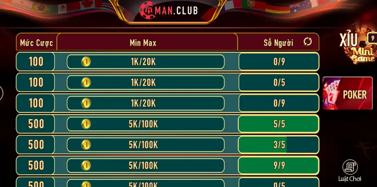 Trải Nghiệm Poker Tại ManClub Với Những Ván Đấu Gay Cấn Cùng Tỷ Lệ Hoàn Trả Cao