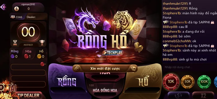 Trải Nghiệm Sảnh Rồng Hổ Livestream Tại ManClub Với Tốc Độ Ván Đấu Cực Nhanh